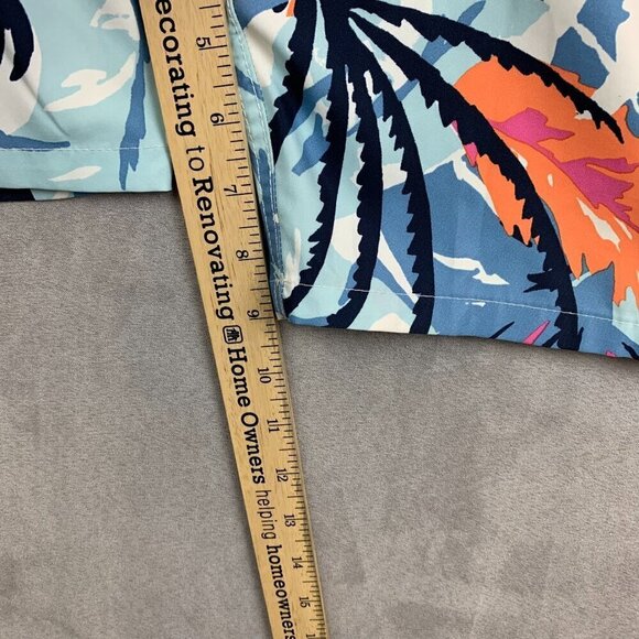 Abercrombie & Fitch Mens Board Shorts 36 Blue Colorful Swim Trunks Mesh Lined - Picture 6 of 12